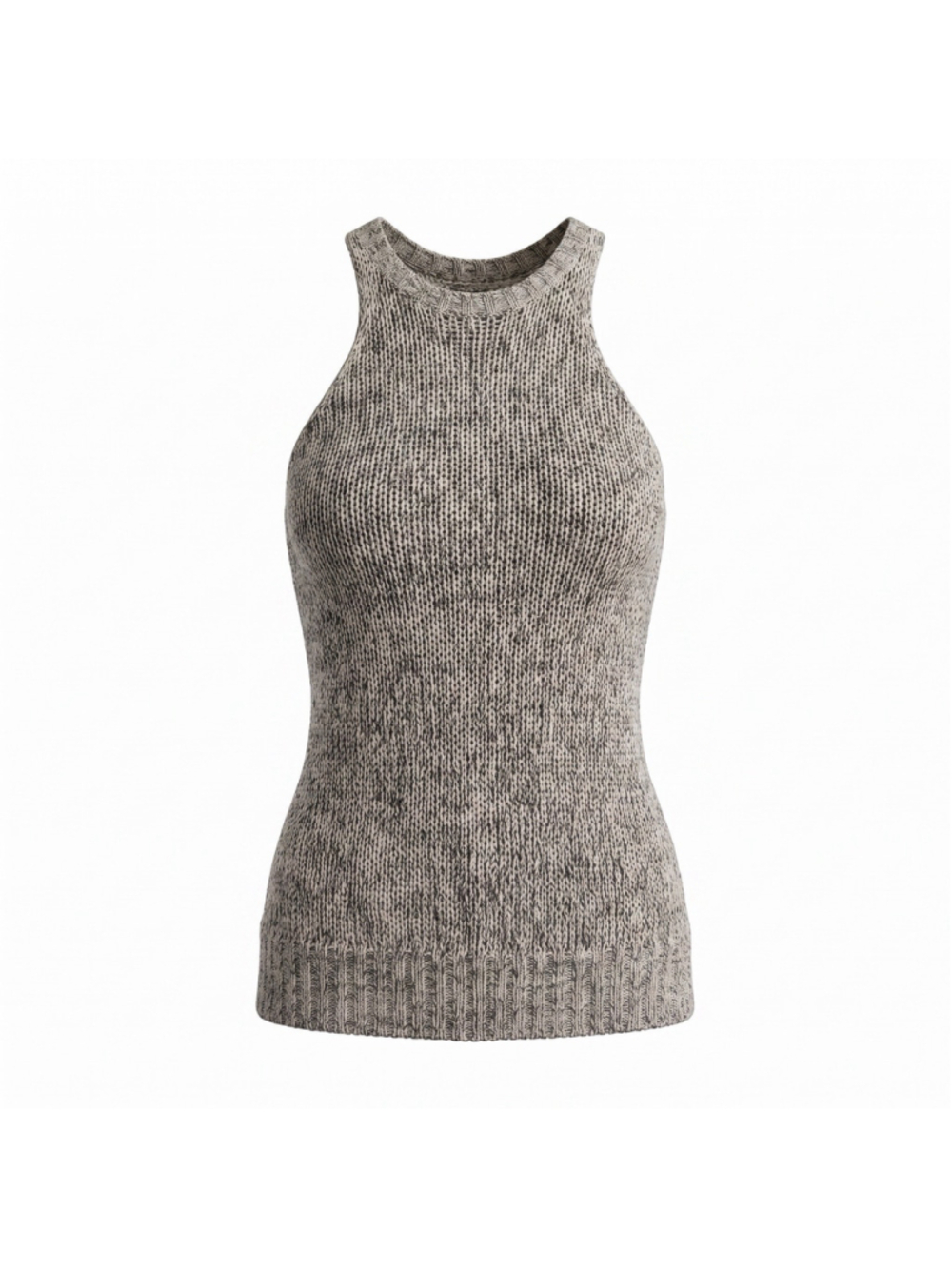 American Eagle Outfitters Sweater Vest Gray Chunky Knit Side Slit Women's Medium